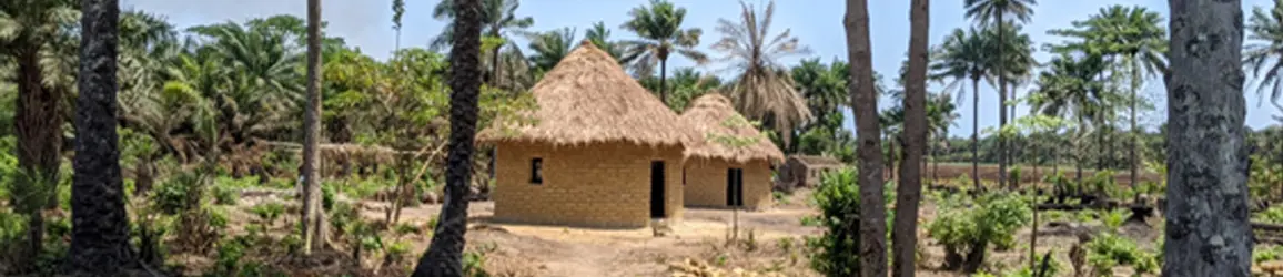 LAS DOS CHOZAS CON CUBIERTA DE PAJA DE BATBAI