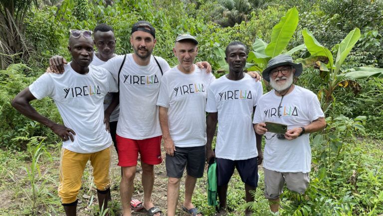 Voluntarios en un manglar